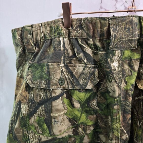 Red Head Silent Hide Pants Mens 2X Camo Hunting Woodland HTC Green True Timber - Picture 13 of 15